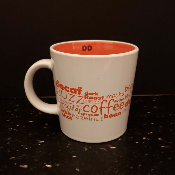 Dunkin Donuts Coffee Mug 2011 Buzz Words Advertisement Cup - Picture 3 of 10